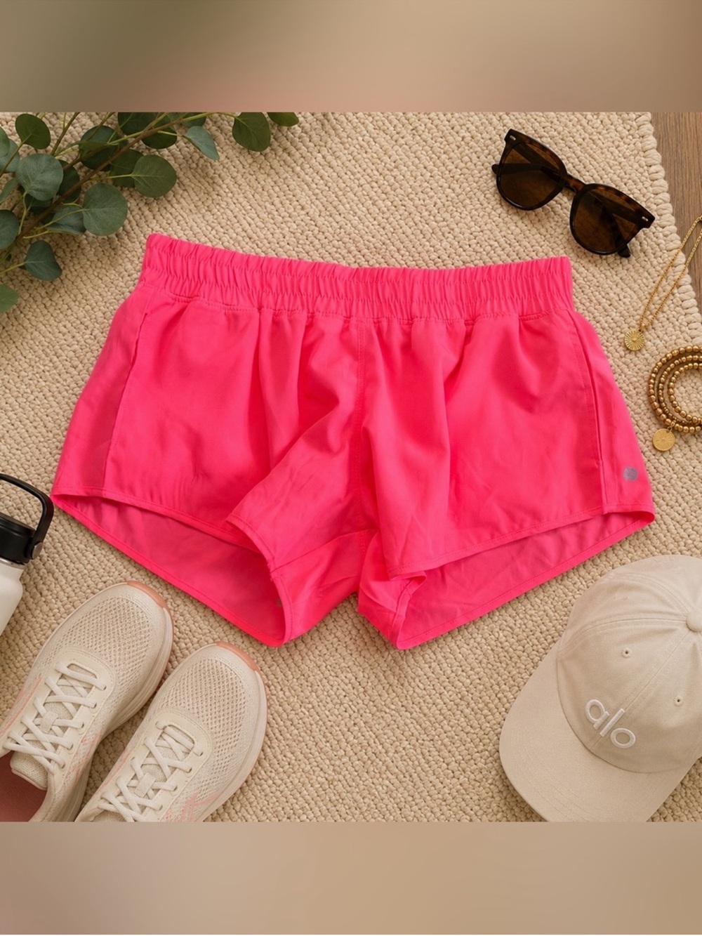 AS Revival Altar'd State Hot Pink Running Athletic Shorts Women's L NWT
